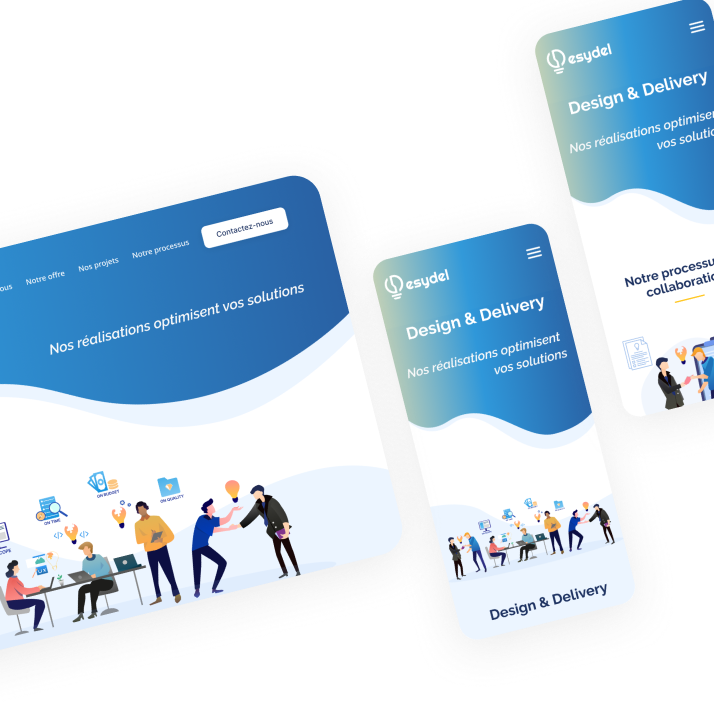 Réalisation Desydel - Site web corporate et design